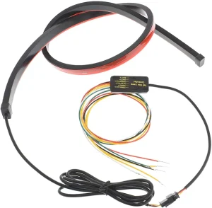 Brake Light Warning Light Car Lamp LED Running Brake Reverse Turn Signal Light Red LED Tail Strip