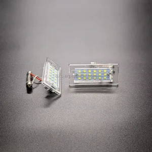 Bright Transparent Error Free Car Accessories LED License Plate Number Lamp for BMW X5 E53 X3 E83