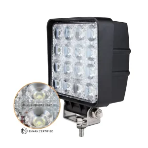 Brightest 4.3 Inch Square Tractor Driving Led Pods Light 12V 24V Off road Agricultural LED Work Light