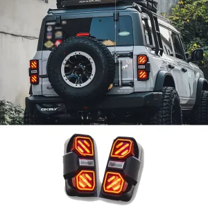 Bronco Badlands Raptor LED Taillight Assembly Sequential Turn Signal Auto Tuning Parts