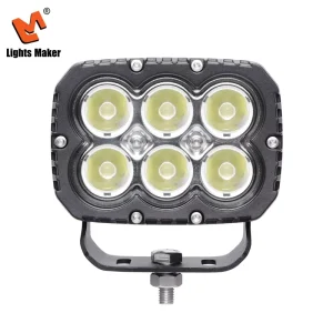 Built in DT Plug 60W LED Pod Lights 5.2″ Spot Beam 5000LM Waterproof Driving Lamp For Heavy Duty Truck SUV LML 0301 60