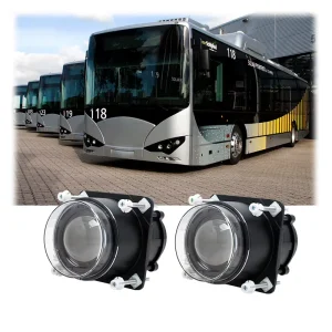 Bus Auto 90mm 3.5 Inch LED Headlight High Bright 18W Low Beam Round LED Headlamp for Bus Coach
