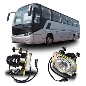 Bus Spare Parts Front High Beam 37VC1 11130 AMP A1 37VC1 11130 90 Halogen for Higer Bus KLQ6125