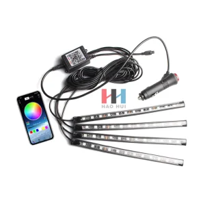 C0706 RGB Car Interior LED Atmosphere with RGB APP Control Car Light Strip Interior Decoration Lights