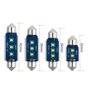 C5W 31mm Festoon 21SMD 3014 LED Bulb Dome Light White 6000K for Cars Map License Plate Trunk Interior Lights Lamp