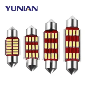 C5W 4014 12 SMD Canbus 31MM 36MM 39MM 41MM LED License Plate Lights Door Dome Festoon Trunk Car Bulbs White Lights DC 12V