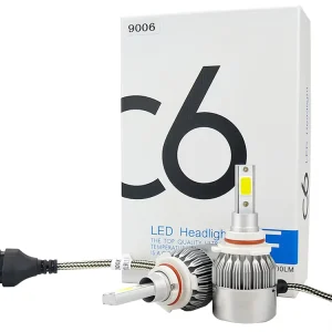 C6 LED Headlight Bulbs 9005 H7 H4 36W Car LED Headlights for Auto Motorcycle 6000K White Light