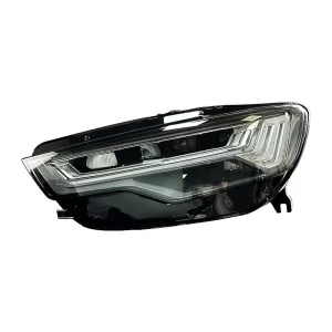 C8 Matrix Style Sequential Turn Signal DRL LED Headlight Assembly for Audi A6L C7 Old Model Upgrade Retrofit