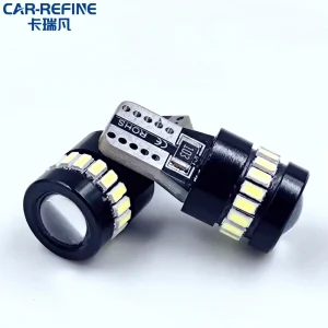 CARR EFINE T10 LED Light Bulbs 6000K White Amber W5W Error Free for Car Dome Door Courtesy License Plate Dash Instrument Other