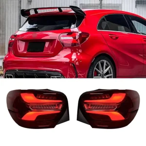 CCTC Upgrade W176 A Class A200 A260 Red LED Lens Car Rear Tail Light Driving Signal Lamp Taillights
