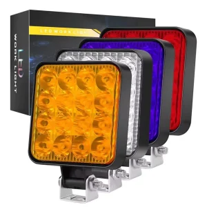 CE Certified Waterproof LED Car Square 10W 16LED Replacement Work Light 12V SUV 4WD 4×4 Truck Tractor Off Road