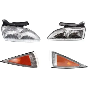 CHEVY Cavalier Halogen Headlights Assembly with Side Marker Lamp