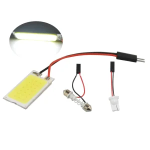 COB LED T10 W5W Festoon Panel Auto Dome Light BA9S 12V 10W Model YDD-25121701 Interior Lighting