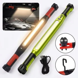 COB LED Work Light Car Garage Mechanic Lamp USB Rechargeable Flashlight Magnetic Torch Emergency Light Warning Light