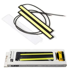 COB Led Strip Daytime Running Light Waterproof Aluminum Slim Super Bright 12V FOB COB LED Car Hood Light Strip