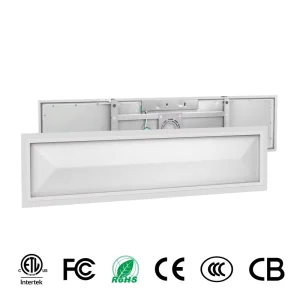 COMI LED 20 40W 5CCT 1x4FT Aluminum Edge Lit Ultra Thin Surface Mount Ceiling Flat Panel Light Dimmable with Night Light Kitchen