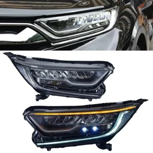 CR V 2017 2019 LED DRL Headlight Upgrade Modified Front Light Head Lamp Dynamic Turn Signal Auto Car Parts for Honda