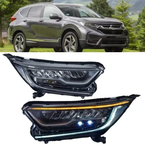 CR-V LED DRL Headlight Upgrade Modified Front Light Head Lamp Dynamic Turn Signal Auto Car Parts for Honda
