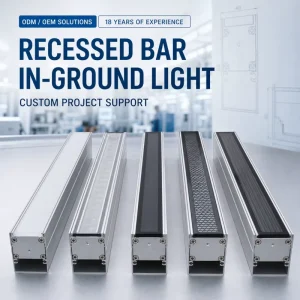 CRANE Recessed Linear Burial Lamp Factory OEM ODM Exterior Pathway Lawn Lighting DIALux Simulation Design Support