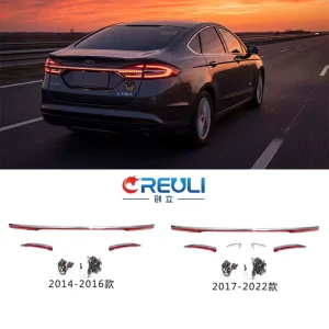 CREULI Factory Direct Sale LED Rear Lights Dynamic Sequential ThroughType PlugPlay Rear Brake Auto Parts for Ford Mondeo 14 22