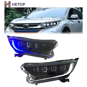 CRV Headlight CR V DRL Upgrade Modified Front Light Head Lamp Dynamic Turn Signal Auto Car Parts for Honda