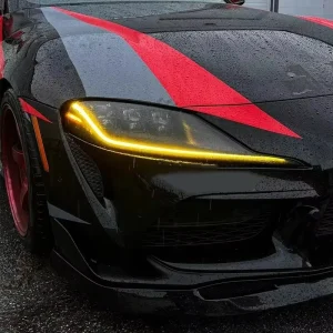 汽车配件 CSL 黄色 DRL LED 模块套装 适用于丰田 Supra 汽车灯配件