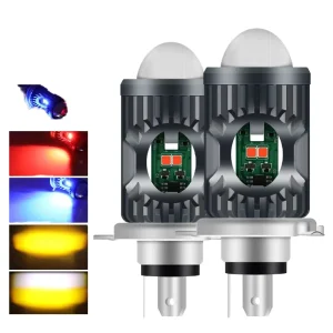 CSP 5730 LED Lighting System Motorcycles Devil Eyes Headlight Front Light 1 Lens H4 P15D BA20D P45T Retrofit Upgrade