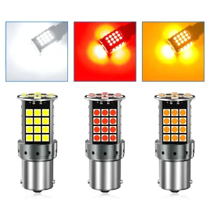 Canbus LED Bulb 57SMD 1156 7440 Plug and Play 3030 Dome Signal Lamp Parking License Plate Decoder Reading Lamp