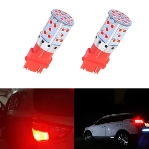 Canbus No Hyper Flash LED Red P21w Ba15S BAU15S 1156 1157 3156 3157 T20 DRL Turn Signal Light 7440 7443 Reversing Led Car
