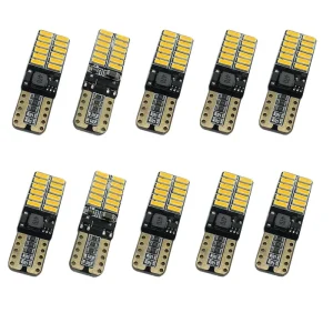 Canbus W5W LED Car T10 4014 24SMD Auto Replace Map Dome License Plate Parking 194 168 501 T10 24SMD 4014 Bulbs