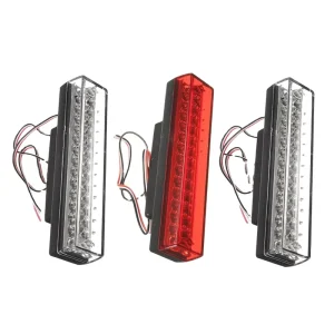 Car 12V Universal 26 LEDs Brake Warning Strobe Lamp Light Red Blue White