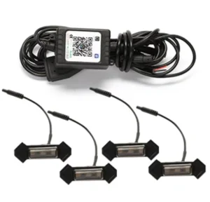 Car APP RGB LED Grille Light for Tacoma Amber Smoke Led Bumper Fog Lamp DRL LED Exterior Tuning 4PC lot