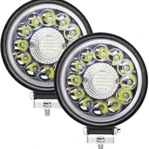 Car Accessories 12V 24V 4 Inch 99W 33LED Aluminum Alloy Waterproof IP67 Large View Round LED Work Light for Offroad