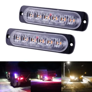 Car Accessories 6smd Led Truck Warning Strobe Flashing Lights Side Marker Lights for Trucks SUV Pick up Truck Light Super Bright