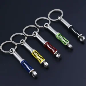 Car Accessories Car Auto Tuning Parts Key Chain Shock Absorber Keychain Spring Shock Absorber Zinc Alloy Key Ring