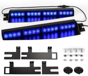 Car Accessories Car Lighting Customization Blue Split Mount Deck Warning Strobe Led Light bar