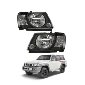 Car Accessories Front Head Light Lamp Driving Headlight Head Lamp DRL for Nissan Patrol Y61 Accessories
