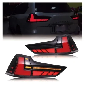 Car Accessories LED Brake Signal Light Tuning Parts Red LED Tail Light Assembly for LEXUS LX570 LX470