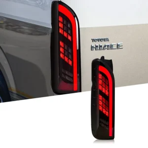 Car Accessories LED Tail Lights Assembly for Toyota Hiace Rear Tail Lamps DRL Turn Signal Brake Lamp