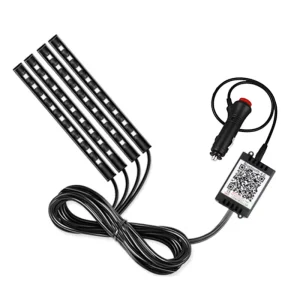 Car Accessories RGB LED Lights Car Interior Floor Decor Atmosphere Strip Lamp Ambient Lighting Car