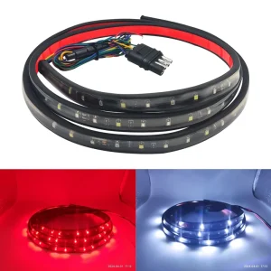 Car Accessories Trunk Tail Brake Turn Signal Lights Flashing Colourful Rear Decoration Tailgate LED Light Strip
