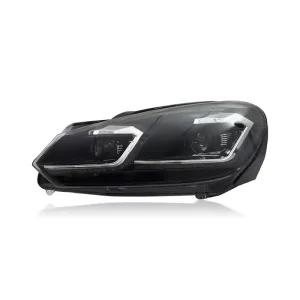 Car Accessories for Golf 6 Mk6 Headlights VW LED Front Light Assembly Modified Plug and Play