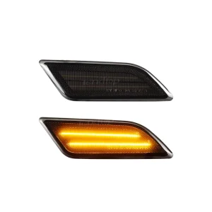 Car Amber White LED Side Marker Lights for Mercedes Benz C Class W204 C250 C300 C350 C63 AMG Turn Signal Lamp 12V OE
