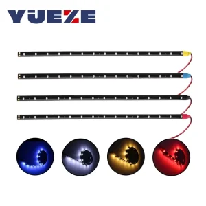 Car Ambient Decorative LED Strip Light 12V 15SMD 30CM White Red Yellow Blue Daytime Running Light DRL Flexible Atmosphere Light