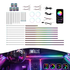 Car Ambient Light Kit 18 in 1 10 in 1 6 in 1 Interior Led Car Lights Symphony Led Strip Light RGB for 98% Car