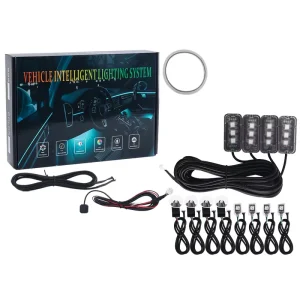 Car Ambient Light Kit 18 in 1 Interior Led Car Lights Symphony Led Strip Light RGB for Car