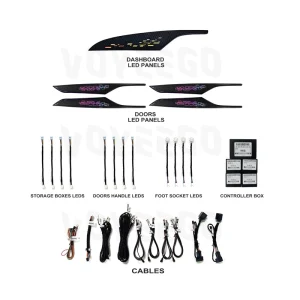 Car Ambient Lighting Led Upgrade Interior Ambient Light for Cadillac CT5 Ribbon Style Ambient Light Car Led