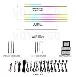 Car Ambient Lighting Led Upgrade Interior Ambient Light for Cadillac XT5 XT6 Ambient Car Lights