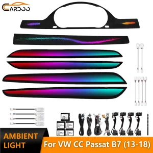 Car Ambient Lighting for Volkswagen VW CC Passat B7 Typ 358 Auto Interior Light Dashboard Panel Door Trim Accessories