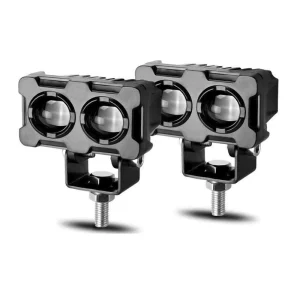 Car Auxiliary Lighting Two Lens Low Voltage 12v 24v Spotlight LED Adjustable Colors 3000k 6000k Motorcycle Head Lamp